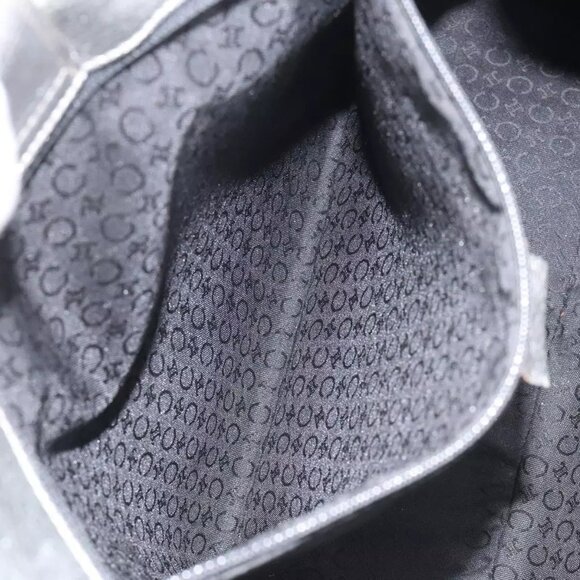 CELINE C Sulky Circle Shoulder Bag Canvas Navy Clear Auth 114765 - Picture 12 of 16